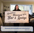 Basement Bar And Lounge Sign II by Tailored Canvases