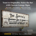Basement Bar And Lounge Sign X by Tailored Canvases