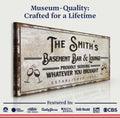Basement Bar And Lounge Sign X by Tailored Canvases