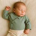 long bodysuit | Basil Green by Finn + Emma