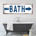 Bath Arrow Sign by Tailored Canvases