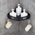 Bathroom Shelf Space Aluminum Wall Mount Triangle Shower Corner Storage Rack by DailySale