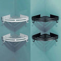 Bathroom Shelf Space Aluminum Wall Mount Triangle Shower Corner Storage Rack by DailySale