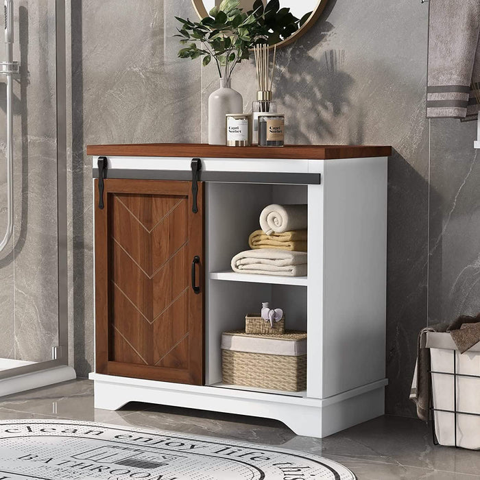 Bathroom Storage Cabinet with Adjustable Shelf by DailySale