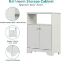 Bathroom Storage Cabinet with Two Doors and Adjustable Shelves by DailySale