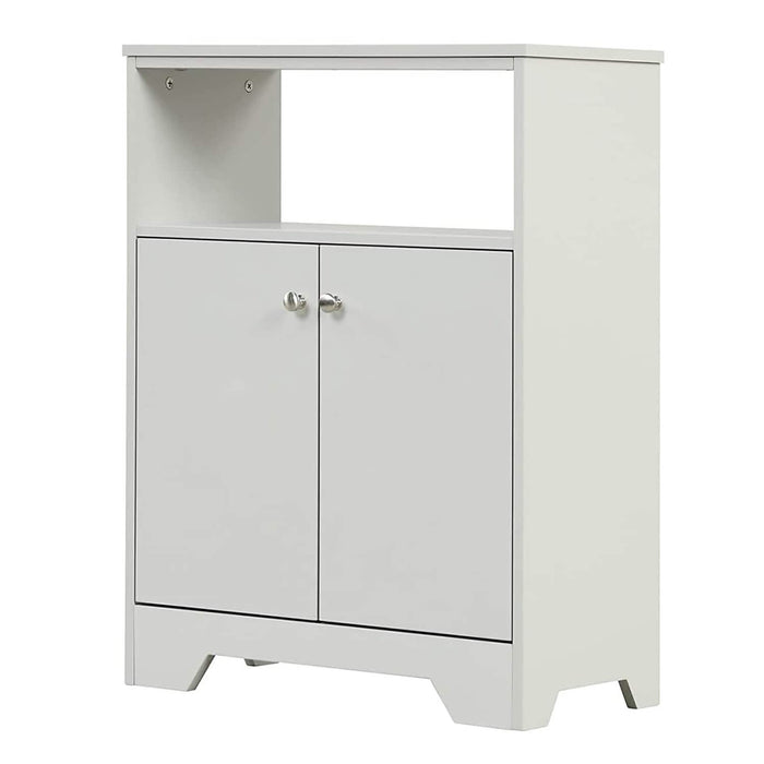Bathroom Storage Cabinet with Two Doors and Adjustable Shelves by DailySale