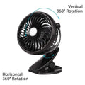 Battery Operated Clip on Mini Desk Fan by DailySale
