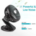 Battery Operated Clip on Mini Desk Fan by DailySale
