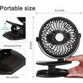 Battery Operated Clip on Mini Desk Fan by DailySale