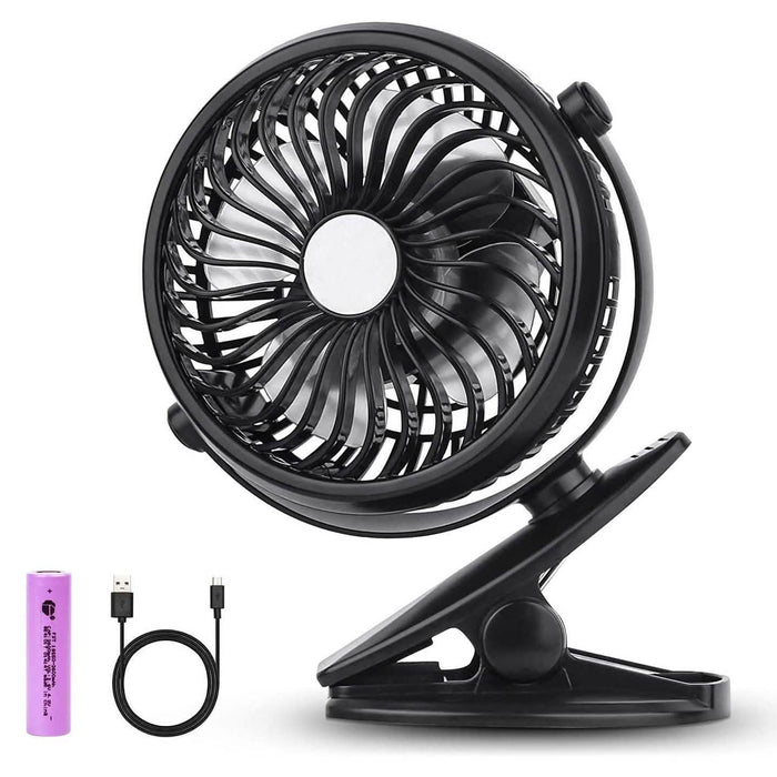 Battery Operated Clip on Mini Desk Fan by DailySale