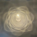 Battery-Powered LED Candle Lamp With Rose Pattern Refraction Halo Projection by DailySale