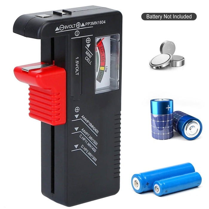 Battery Tester Checker Universal For AA AAA C D 9V 1.5V Button Cell Battery by DailySale