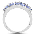 2.76 Carat Genuine Tanzanite and White Topaz .925 Sterling Silver Ring by Bids.com