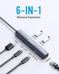 Anker <b>543</b> USB-C Hub (6-in-1, Slim) by Anker