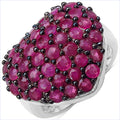 3.53 Carat Genuine Ruby .925 Sterling Silver Ring by Bids.com