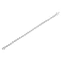 14K Rose Gold Over .925 Sterling Silver 1/4 Cttw Diamond 7" Open Circle Wheel Link Tennis Bracelet (I-J Color, I2-I3 Clarity) by Bids.com