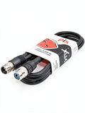 Xpix Xpix-Px-XLR10F-Nm Photosavings XLR3F to XLR3M Balanced Interconnect Cable by Vanessa Jane