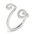 14k White Gold Diamond Open Flourish Style Ring (1/2 cttw) by Bids.com