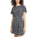 City Studios Juniors Printed Flutter-Sleeve Dress, Large by Vanessa Jane