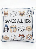 Lacourte Gangs All Here Pillow by Vanessa Jane