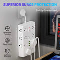 22-in-1 Multi-Functional Power Strip – 16 Sockets, 3 USB-A & 3 USB-C by DailySale