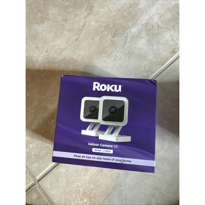 Roku Indoor Camera SE Wired, 2-Pack (Works with Alexa & Google Home) by Price Is Right Miami