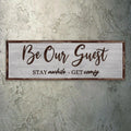 Be Our Guest Sign III by Tailored Canvases