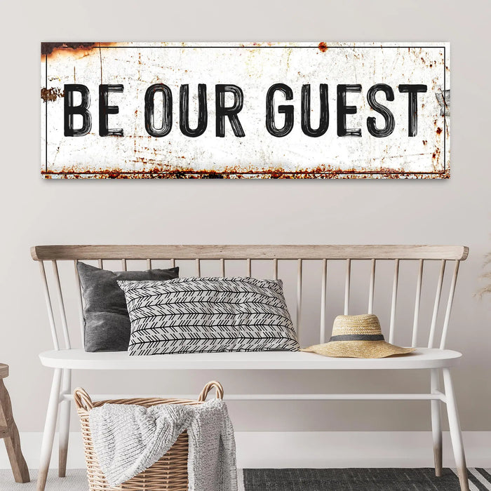 Be Our Guest Sign V by Tailored Canvases
