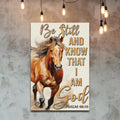 Be Still And Know That I Am God Faith Sign V by Tailored Canvases