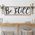 Be Still And Know That I Am God Psalm 46:10 Faith Sign II by Tailored Canvases