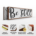 Be Still And Know That I Am God Psalm 46:10 Faith Sign II by Tailored Canvases