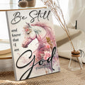 Be Still And Know That I Am God Psalm 46:10 Faith Sign IV by Tailored Canvases
