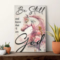 Be Still And Know That I Am God Psalm 46:10 Faith Sign IV by Tailored Canvases