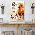 Be Still And Know That I Am God Psalm 46:10 Faith Sign VI by Tailored Canvases
