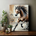 Be Strong And Courageous Faith Sign V by Tailored Canvases
