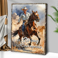 Be Strong And Courageous Joshua 1:9 Faith Sign by Tailored Canvases