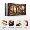 Be Strong, Be Brave, Be Humble, Be Awesome Canvas - Dynamic Christian Wall Art, Jesus Decor by Tailored Canvases