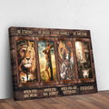 Be Strong, Be Brave, Be Humble, Be Awesome Canvas - Dynamic Christian Wall Art, Jesus Decor by Tailored Canvases