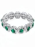 Charter Club Crystal and Stone Stretch Bracelet by Vanessa Jane