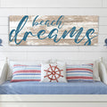 Beach Dreams Sign by Tailored Canvases