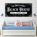 Beach House Personalized Sign III by Tailored Canvases