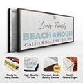 Beach House Sign by Tailored Canvases