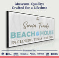 Beach House Sign by Tailored Canvases