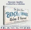 Beach House Sign IV by Tailored Canvases