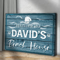 Beach House Welcome Sign by Tailored Canvases
