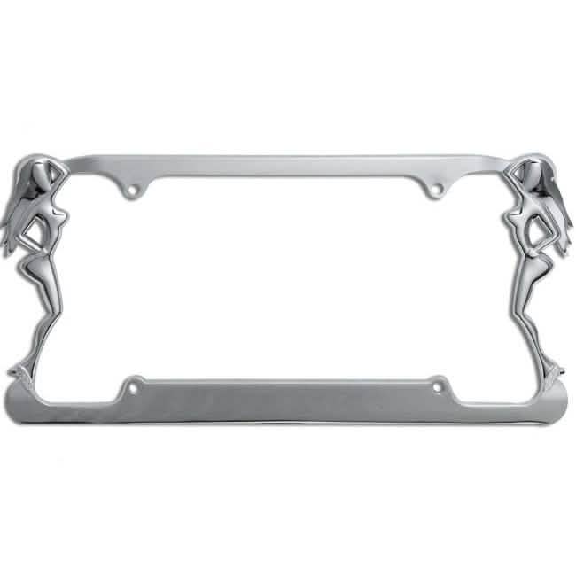 Beach Ladies Metal License Plate Frame by DailySale