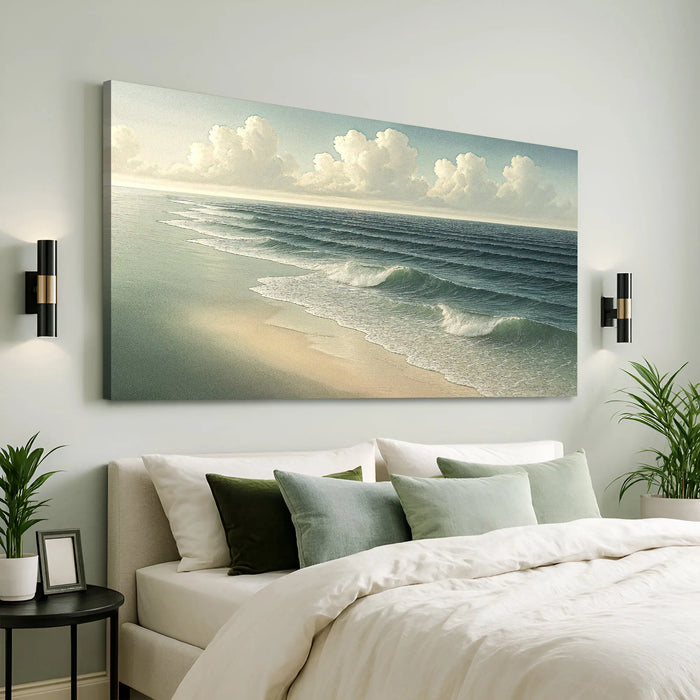 Beach Shoreline Coastal Wall Art VI by Tailored Canvases