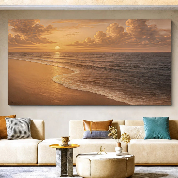 Beach Shoreline Coastal Wall Art VIII by Tailored Canvases