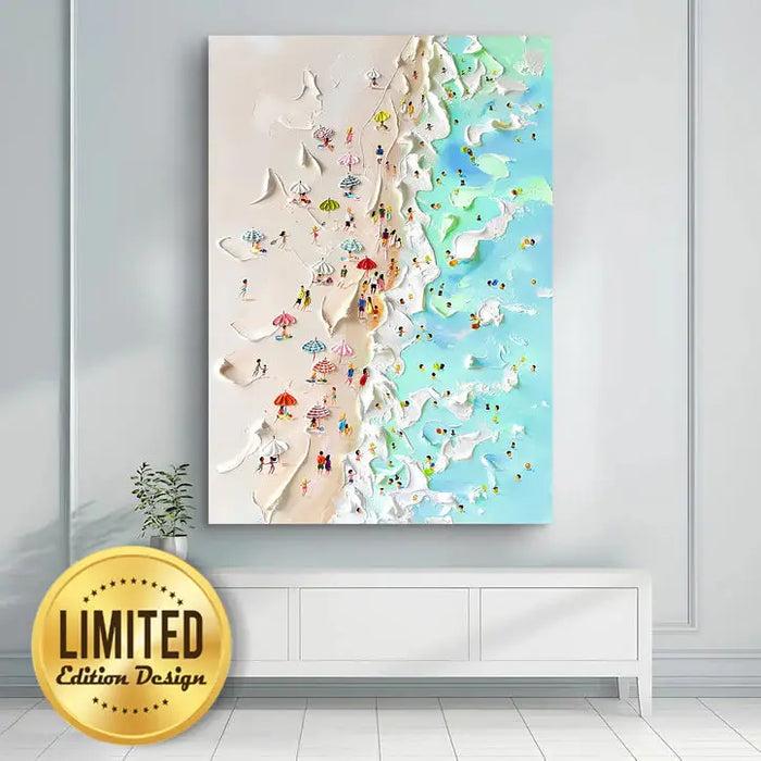 Beachfront Painting Coastal Wall Art by Tailored Canvases
