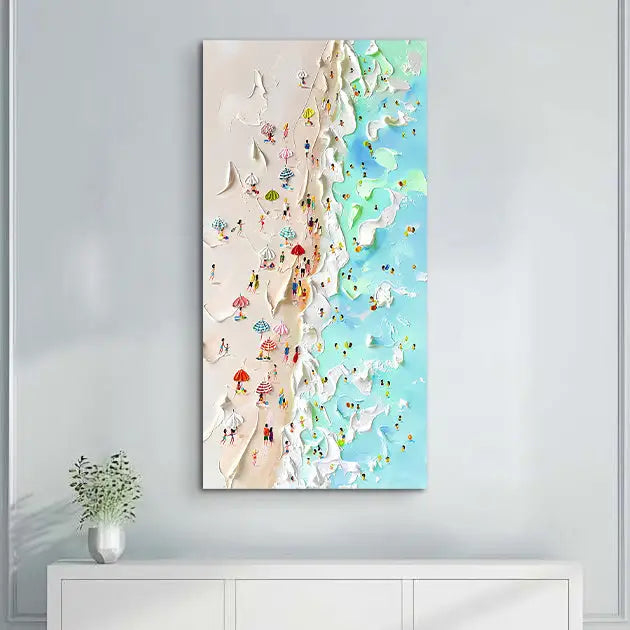 Beachfront Painting Coastal Wall Art by Tailored Canvases